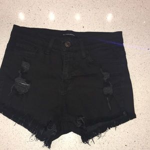 Black High Waisted Shorts